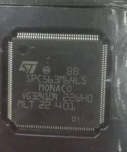 میکروکنترلر SPC563M64L5 میکرو غرب استیل و یونیت AECS ماشین دنا
