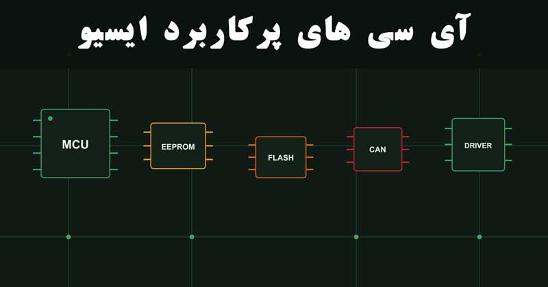 آی سی های پرکاربرد ایسیو: معرفی کامل تراشه های اصلی ECU خودرو